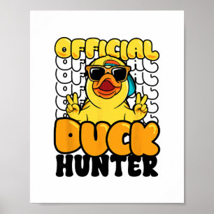 Offizieller Entenjäger Lustige Gummiente Jagd C Poster