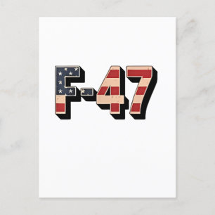 Offizieller F47 Maga-Kampfjet F-47-Jet-Kampfflugze Einladungspostkarte