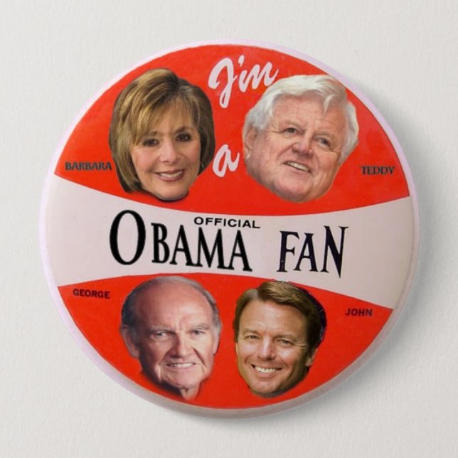 Offizieller Fan-Knopf Obama Button (Vorderseite)