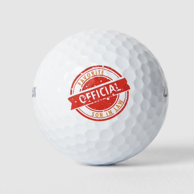 Offizieller Favorit Son in Law Gift für Sohn im Ju Golfball (Vorderseite)