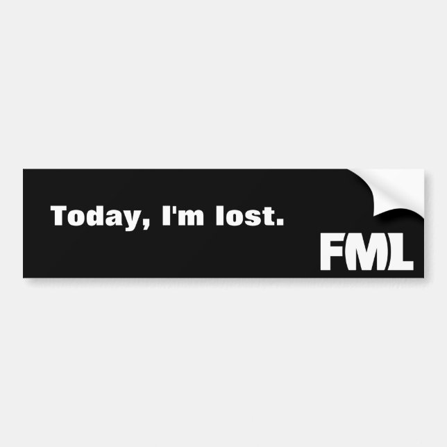 Offizieller FML Aufkleber: Verloren Autoaufkleber (Vorne)
