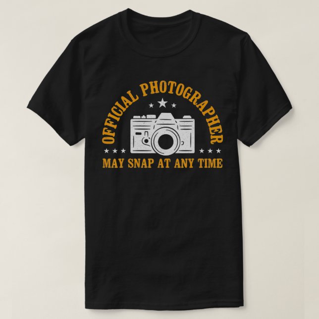 Offizieller Fotograf T-Shirt (Design vorne)