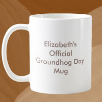 Offizieller Groundhog Day Individuelle Name