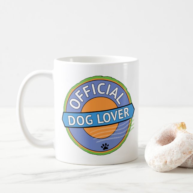 Offizieller Hunde-Liebhaber    Kaffeetasse (Mit Donut)