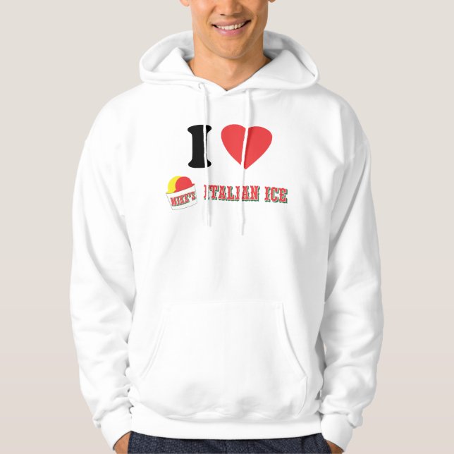 Offizieller "ICH das ITALIENISCHE EIS" HOODIE der (Vorderseite)