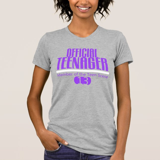 Offizieller JUGENDLICH-13. GEBURTSTAG T-Shirt (Vorderseite)