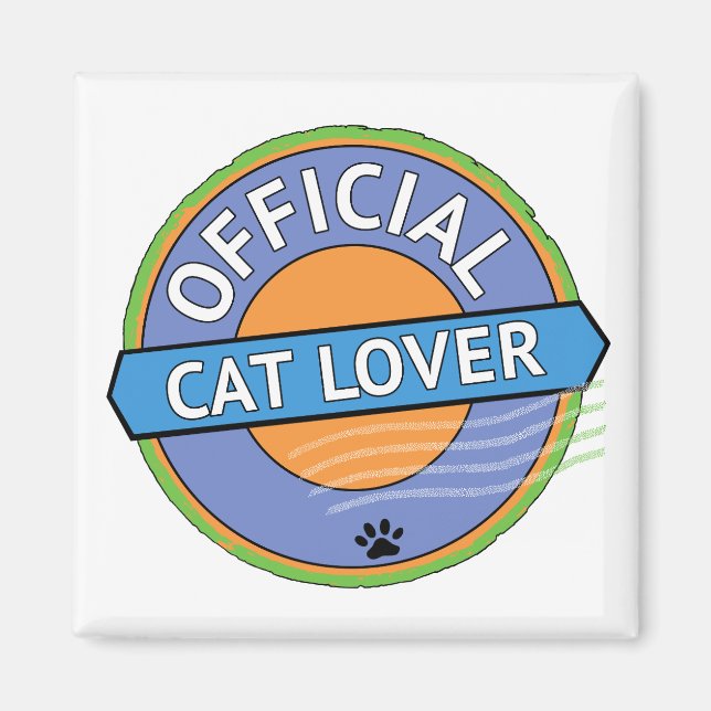Offizieller Katzenliebhaber Magnet (Vorne)