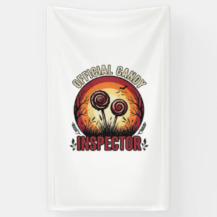 Offizieller Kaugummi-Inspektor Vintage-Halloween-S Banner