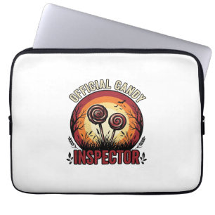 Offizieller Kaugummi-Inspektor Vintage-Halloween-S Laptopschutzhülle