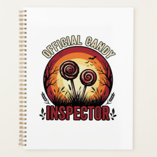 Offizieller Kaugummi-Inspektor Vintage-Halloween-S Planer