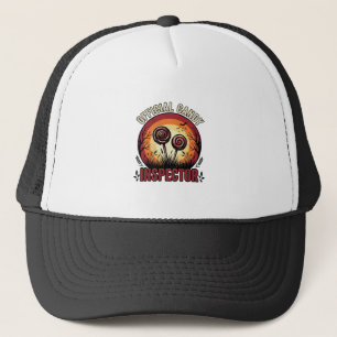 Offizieller Kaugummi-Inspektor Vintage-Halloween-S Truckerkappe