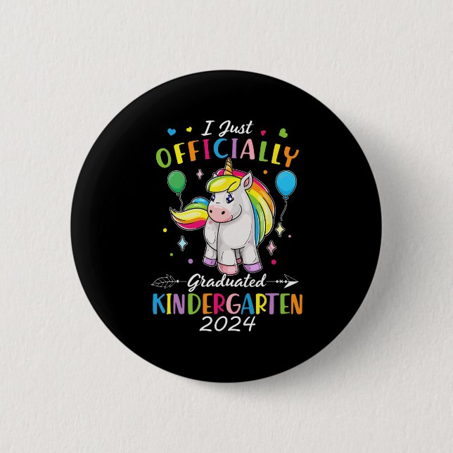 Offizieller Kindergarten Abschluss 2024 Button (Vorderseite)