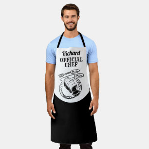 Offizieller Koch mit Name - Geschenk Schürze