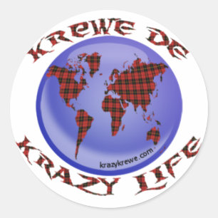 Offizieller Krewe Logo-Aufkleber! Runder Aufkleber