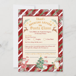 Offizieller Nordpol-Brief an Santa 12x18 inch Invi Einladung