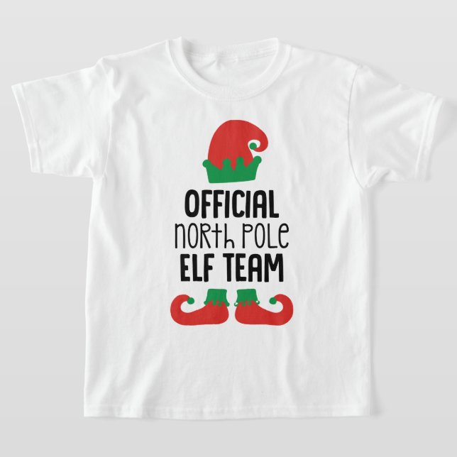 Offizieller Nordpol Elf-Team Weihnachten T-Shirt (Ablage )