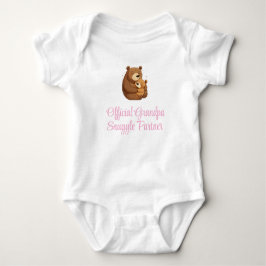 Offizieller Opa Snuggle Partner, Baby Girl, Funny Baby Strampler