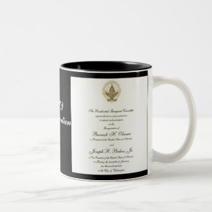 Offizieller Präsident Obama Invitation Zweifarbige Tasse