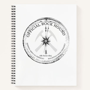 Offizieller Rockhound: Certified Rock Collector Notizbuch