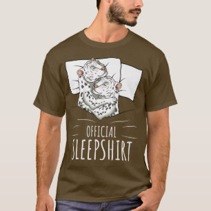 Offizieller Schlaf bei Schneeleopard T-Shirt