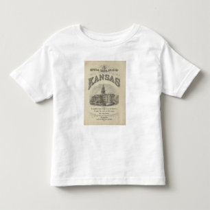Offizieller Staats-Atlas Titelblatt-Kansas Kleinkind T-shirt