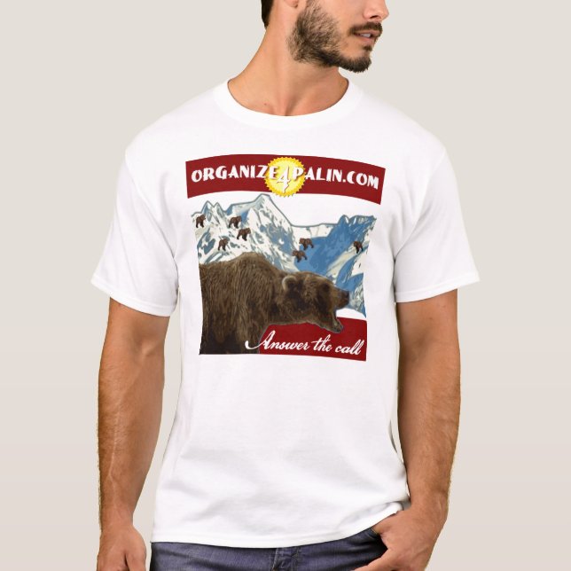 offizieller T - Shirt Organize4Palin.com (Vorderseite)