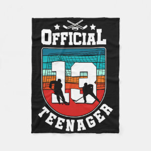Offizieller Teenager 13. Geburtstag 13 Jahre alter Fleecedecke