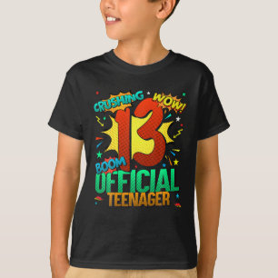 Offizieller Teenager 13. Geburtstag Comic Phantast T-Shirt