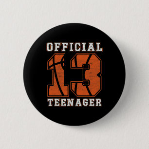 Offizieller Teenager 13. Geburtstag Junge Party By Button