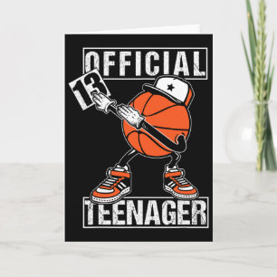 Offizieller Teenager 13. Geburtstag Junge Spaß Bys Karte