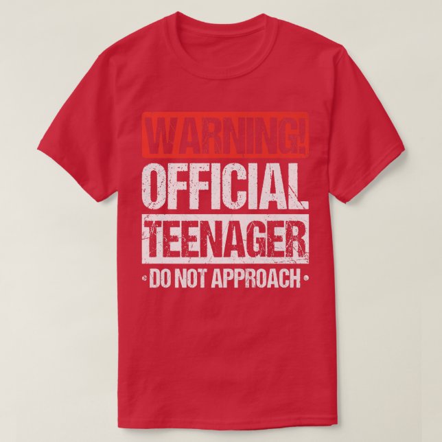 Offizieller Teenager 13 Jahre alt Funny 13. Geburt T-Shirt (Design vorne)