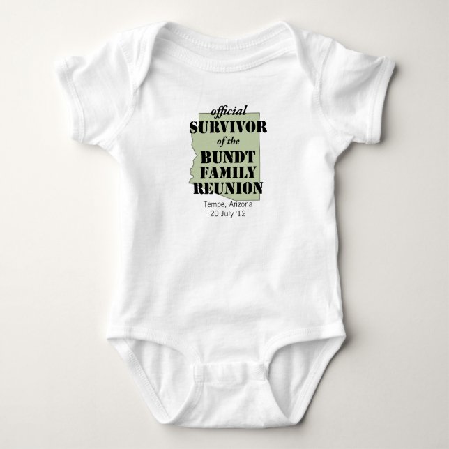Offizieller Überlebender Baby Strampler (Vorderseite)