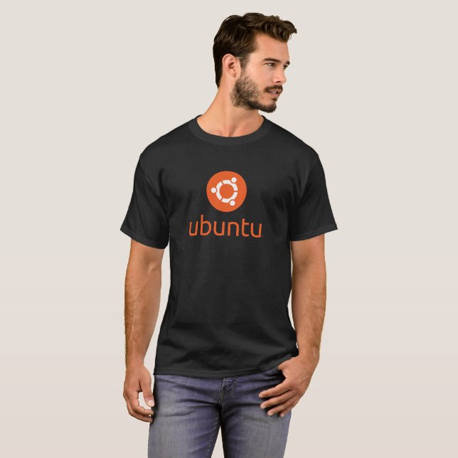Offizieller Ubuntu StaplungslogoLinux, der Syste T-Shirt (Vorne ganz)