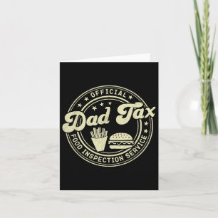 Offizieller Vater Tax Food Inspection Service Funn Karte