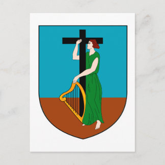 Offizieller Wappen-Heraldry-Symbol in Montserrat Postkarte