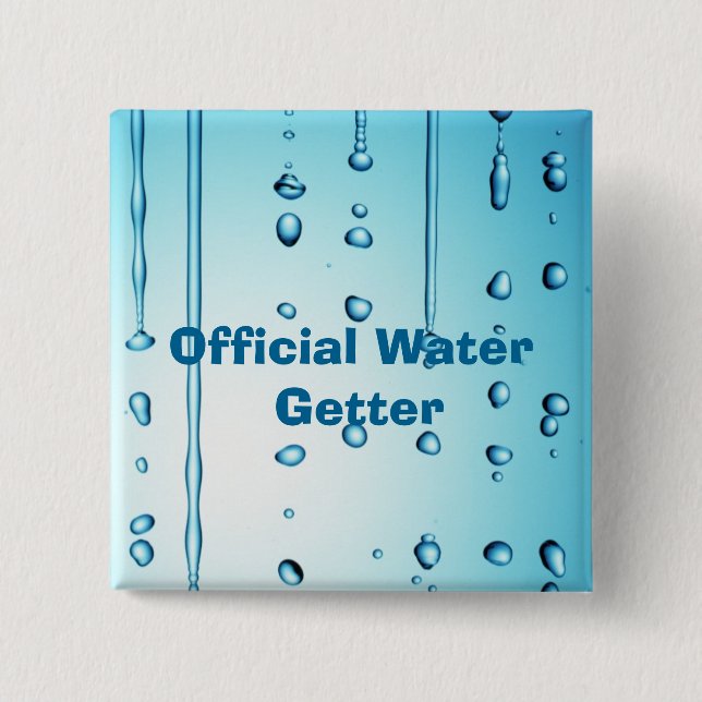 Offizieller Wasser-Empfänger Button (Vorderseite)