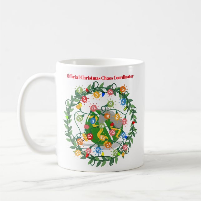 Offizieller Weihnachts-Chaos-Koordinator Kaffeetasse (Links)