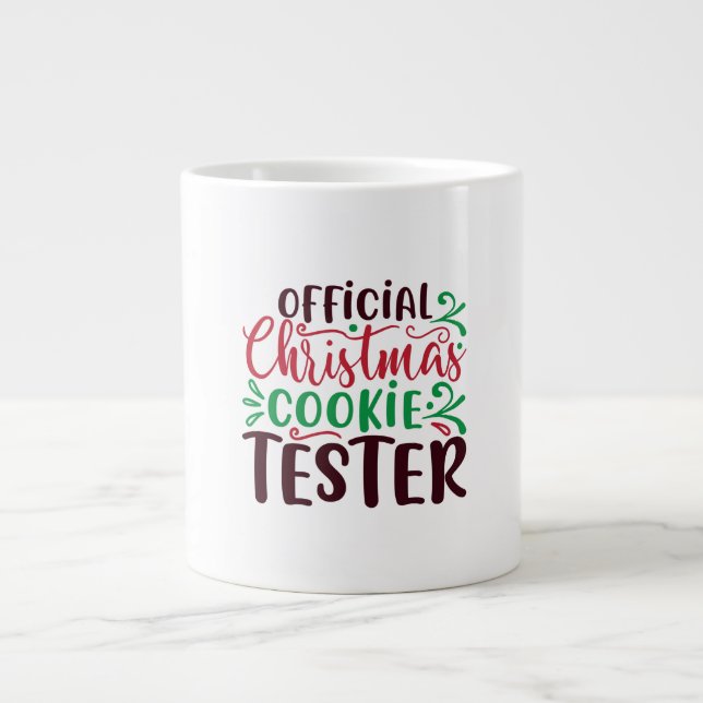 Offizieller Weihnachtskochtetester Jumbo-Tasse (Vorderseite)