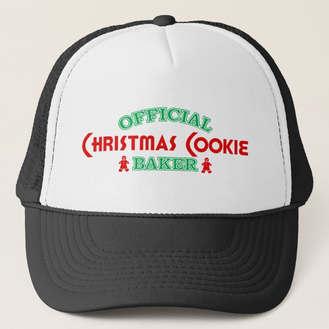 Offizieller Weihnachtsplätzchen-Bäcker Truckerkappe (Vorderseite)