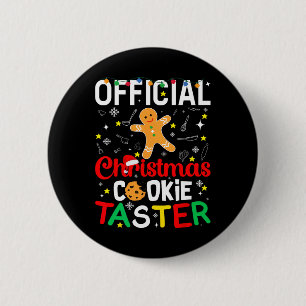 Offizieller Weihnachtsplätzchen-Verkostungsexperte Button