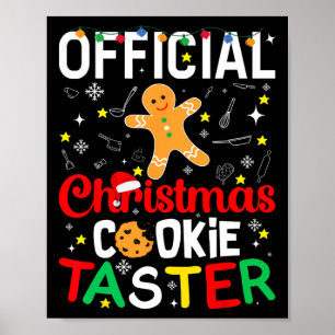 Offizieller Weihnachtsplätzchen-Verkostungsexperte Poster