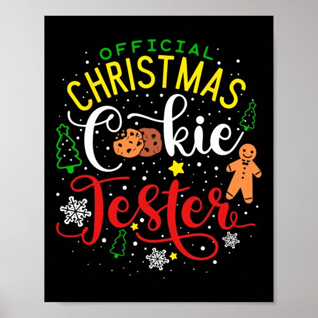 Offizieller Weihnachtsplätzchentester Verkoster Kö Poster (Vorne)