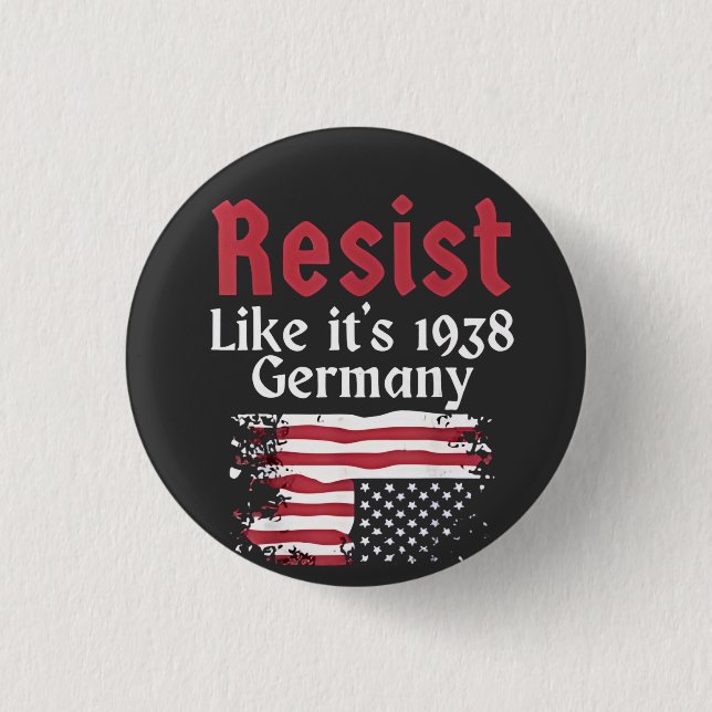 Offizieller Wohnsitz wie 1938 Deutschland Resist Button (Vorderseite)