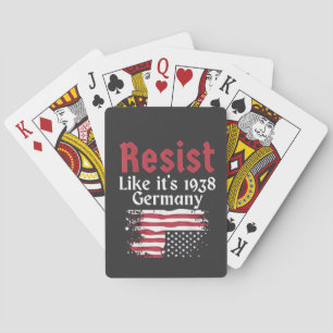 Offizieller Wohnsitz wie 1938 Deutschland Resist Spielkarten