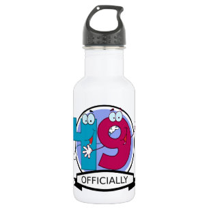 Offizielles 49. Geburtstagsbanner Trinkflasche