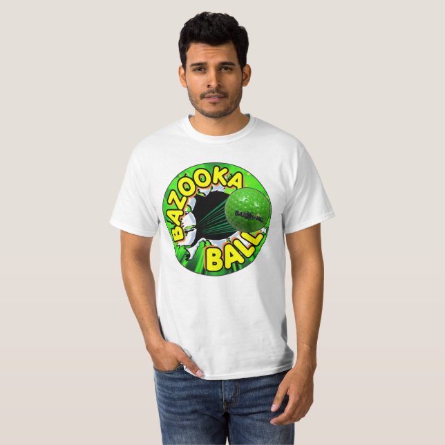 Offizielles Bazooka-Ball-Wappen-Logo-Shirt T-Shirt (Vorne ganz)