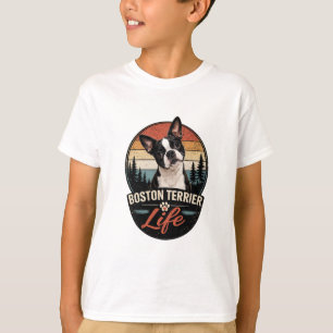 Offizielles Boston Terrier Life Logo T-Shirt