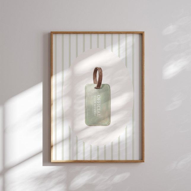 Offizielles Clubmitglied Golf Namensschild Wandkun Poster (Von Creator hochgeladen)