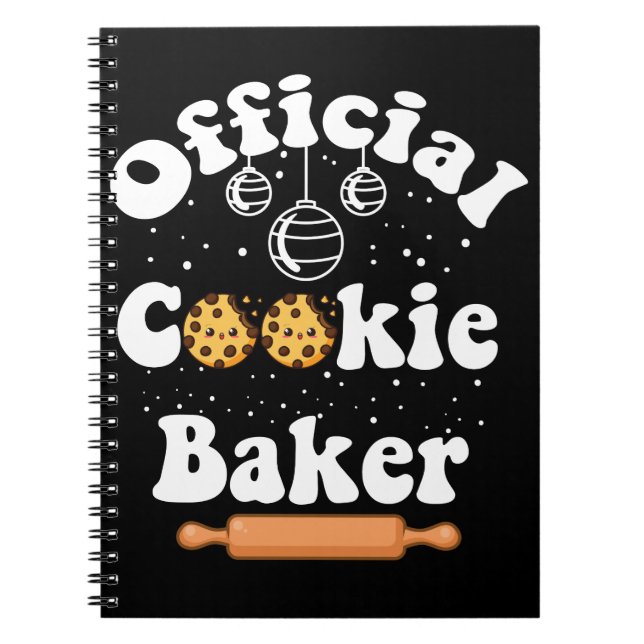 Offizielles Cookie Baker Cookie Liebhaber Weihnach Notizblock (Vorderseite)