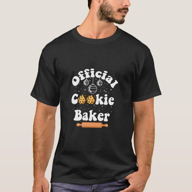 Offizielles Cookie Baker Cookie Liebhaber Weihnach T-Shirt (Vorderseite)
